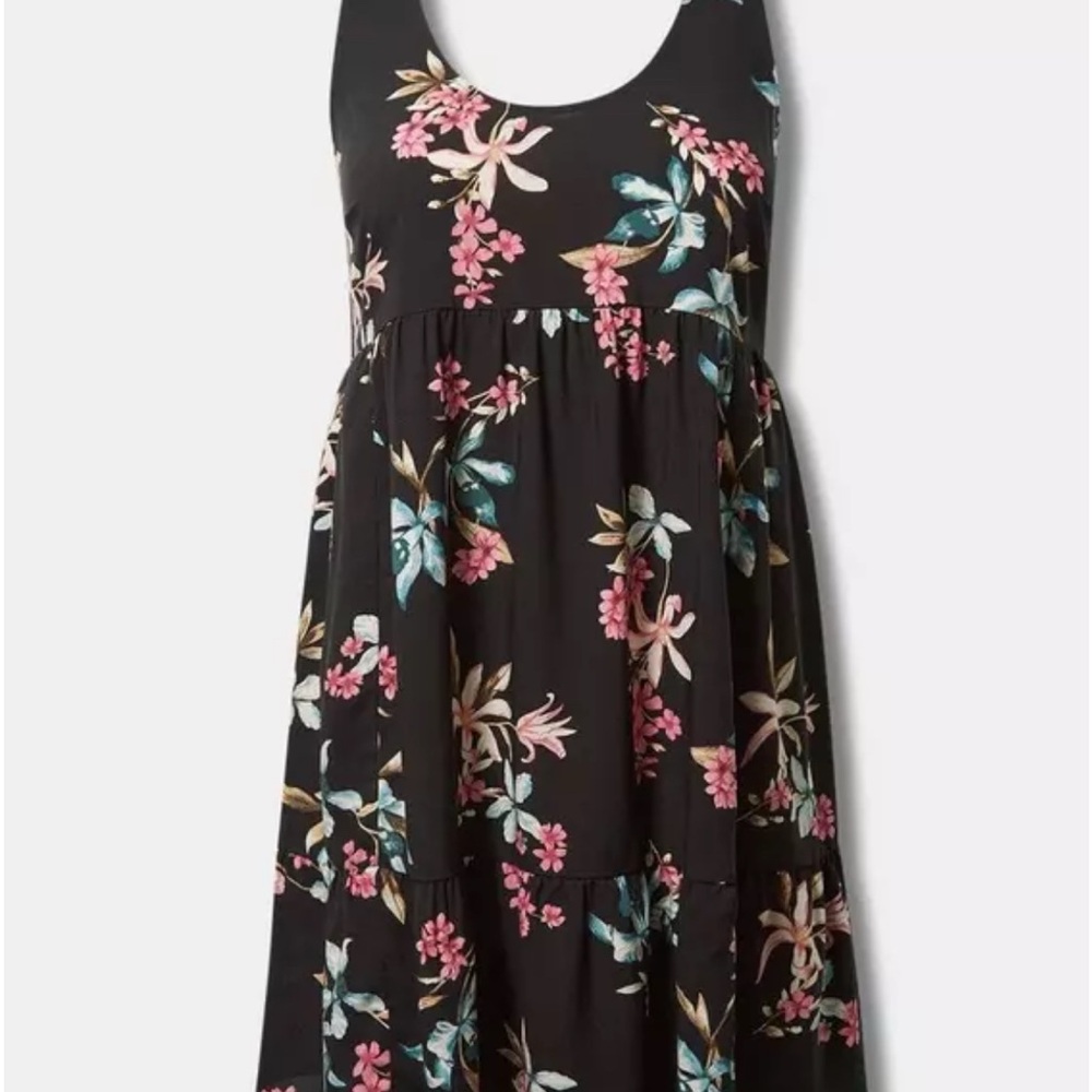 NWT Torrid Mini Challis Tiered Tank Dress